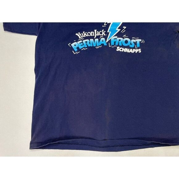 VINTAGE  Yukon jack Perma Frost Schnapps T-shirt Men XL USA Single Stitch - Picture 2 of 10
